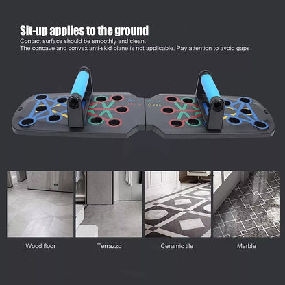 Push up Board 12 in 1 Fitness Workout Train Gym Muscle Exercise Pushup Stand